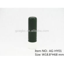 Lindo plástico redondo lápiz labial tubo contenedor AG-HY01, taza tamaño 11.8/12.1/12.7mm, color de encargo